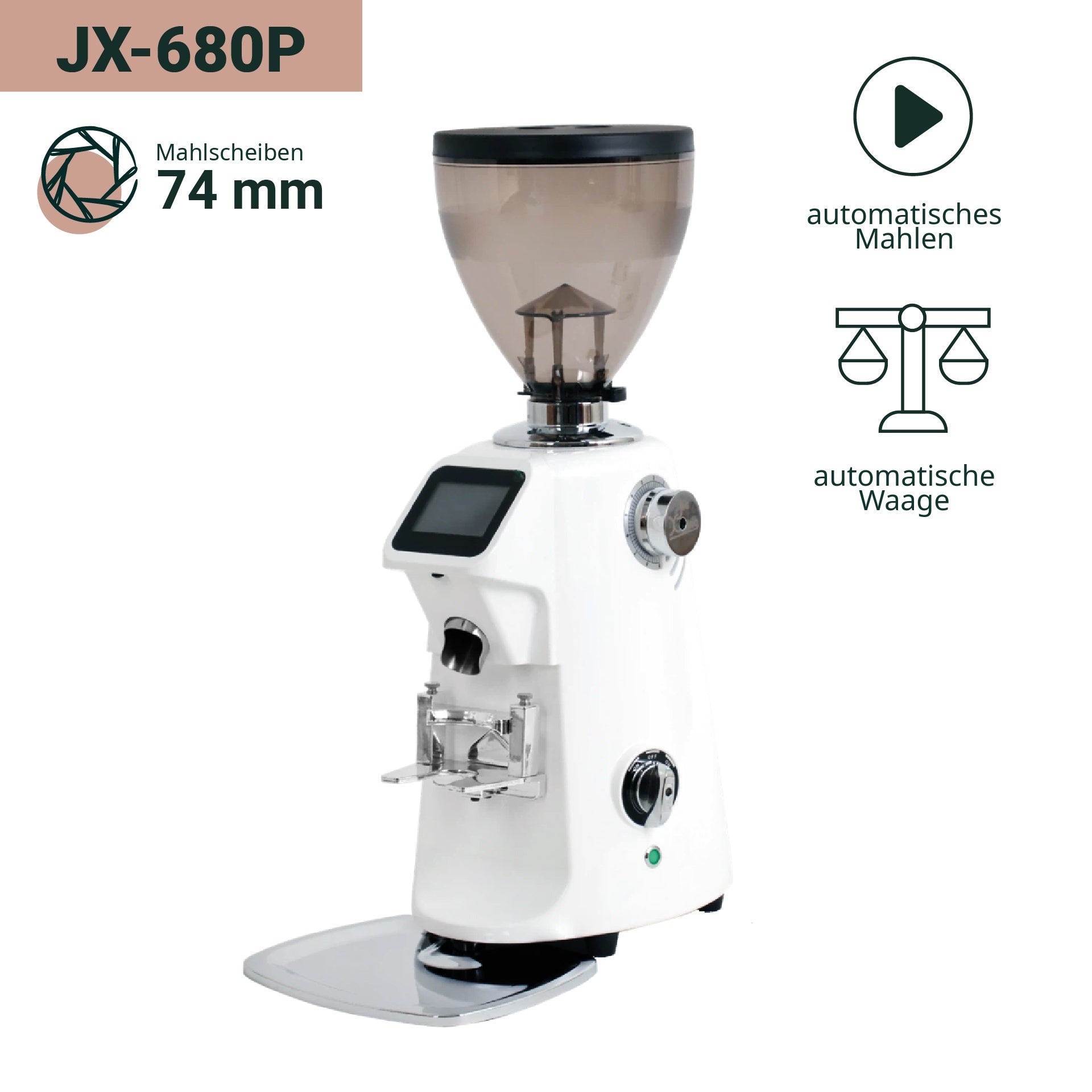 Coffee Format JX-680P Grind-by-Weight Kaffeemühle mit Touchscreen