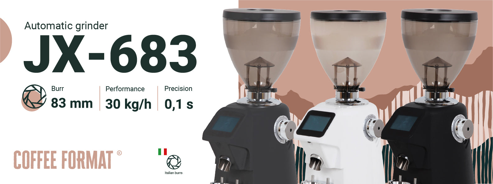 Coffee Format JX-683 Profi-Kaffeemühle für Gastronomie