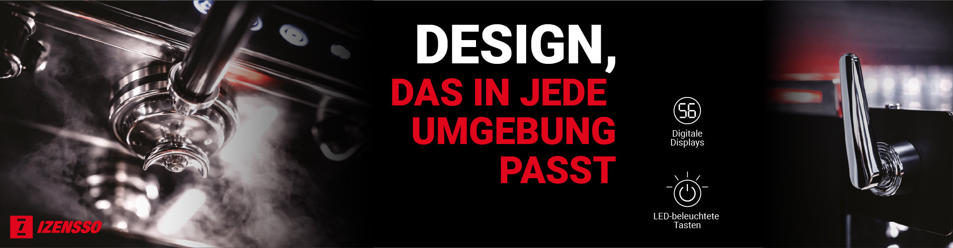 IZENSSO ARMOR Siebträgermaschine für Gastronomie