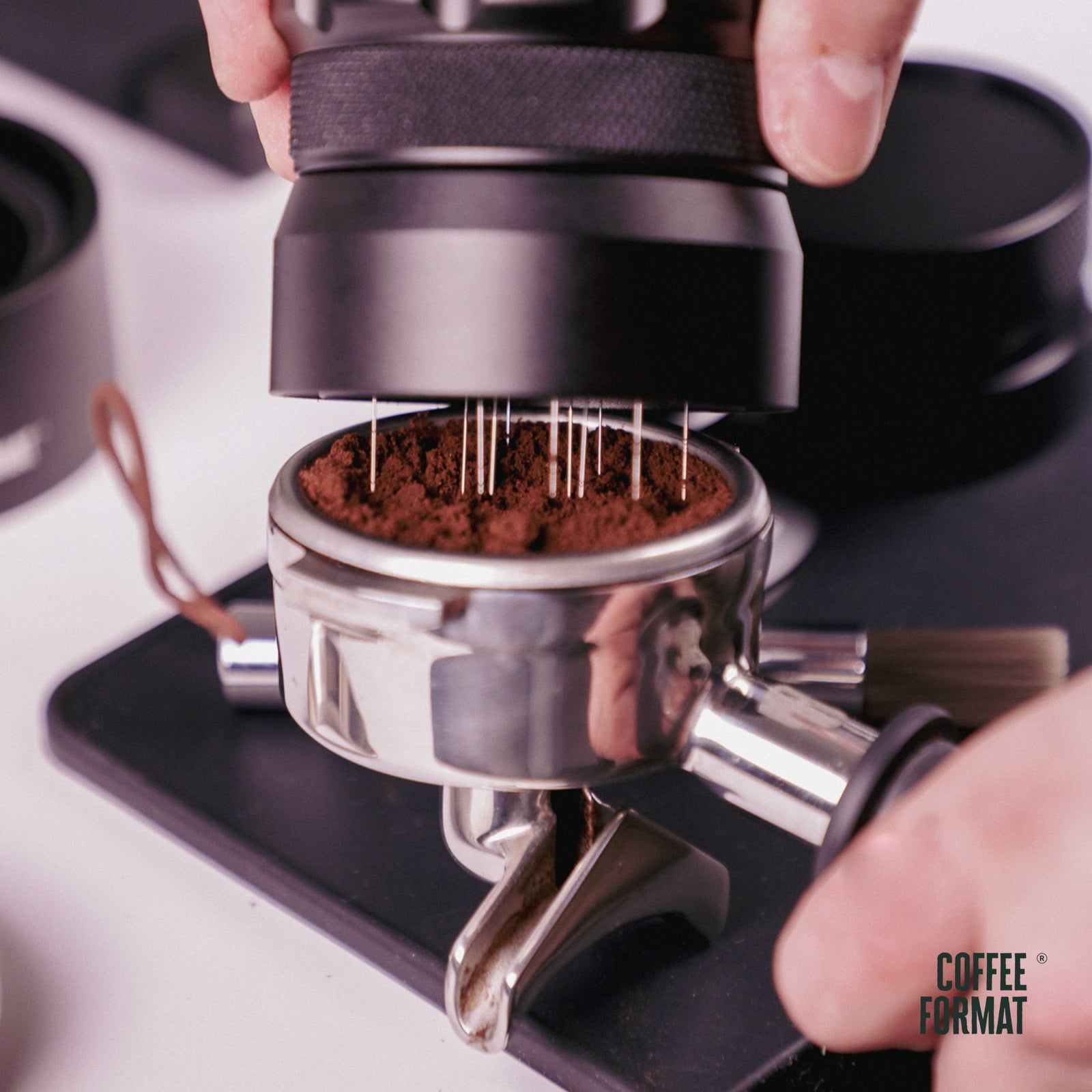 WDT Tool Coffee Format –  Distribution Tool für Siebträger, 58 mm