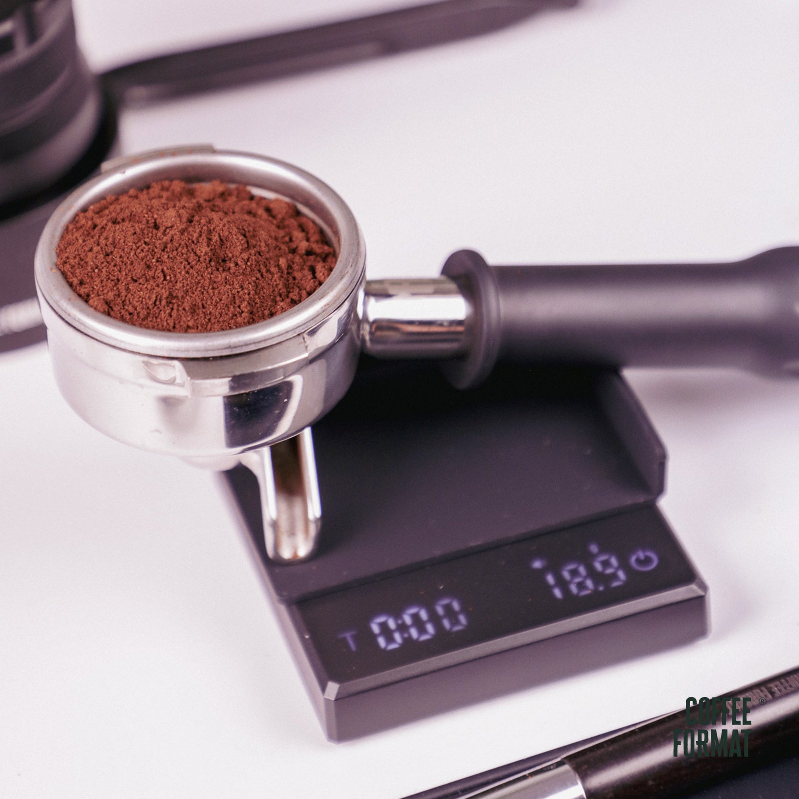 Kaffeewaage SC-02 Black Coffee Format – präzise Mini-Waage für Espresso und Filterkaffee